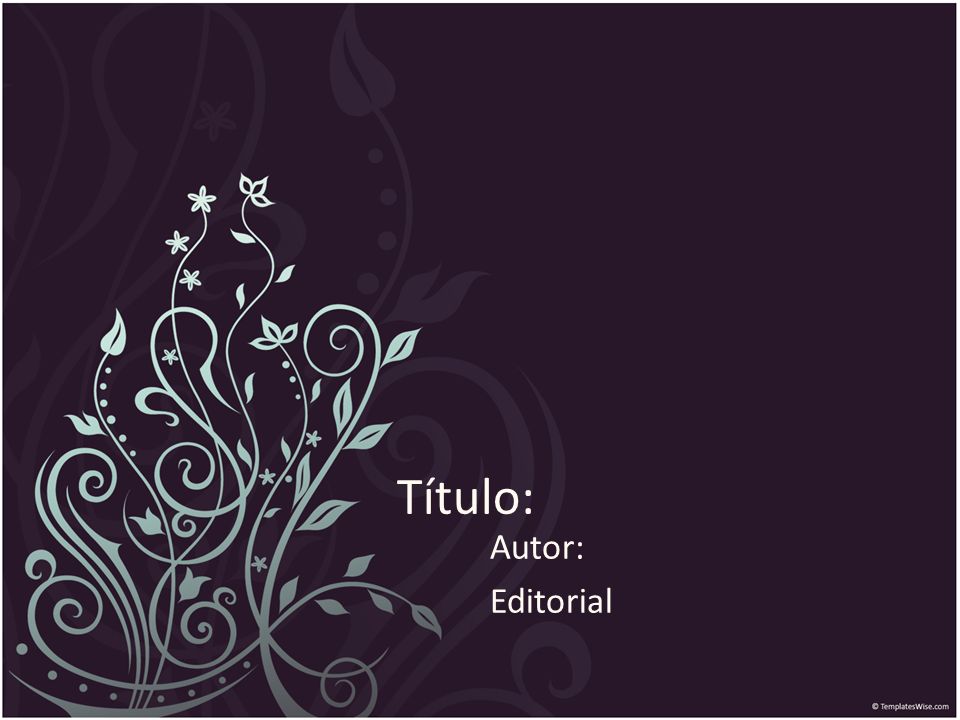 Título: Autor: Editorial