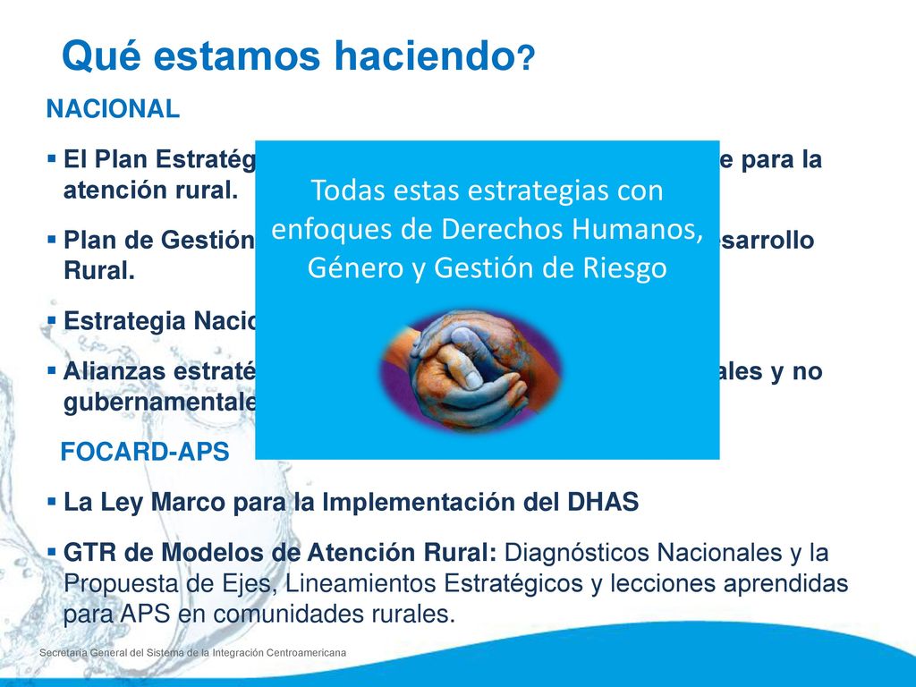 Qué estamos haciendo NACIONAL. El Plan Estratégico Institucional del INAPA, tiene un eje para la atención rural.