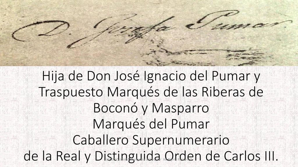 (C) 2015 Josefa Marquesa del Pumar All Rights Reserved