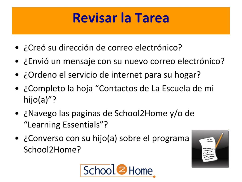 Revisar la Tarea ¿Creó su dirección de correo electrónico