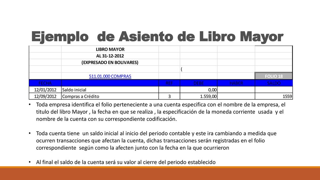 ✔️ Libro mayor de contabilidad ¡CON EJEMPLO REAL!