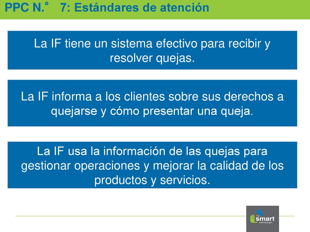 La IF tiene un sistema efectivo para recibir y resolver quejas.