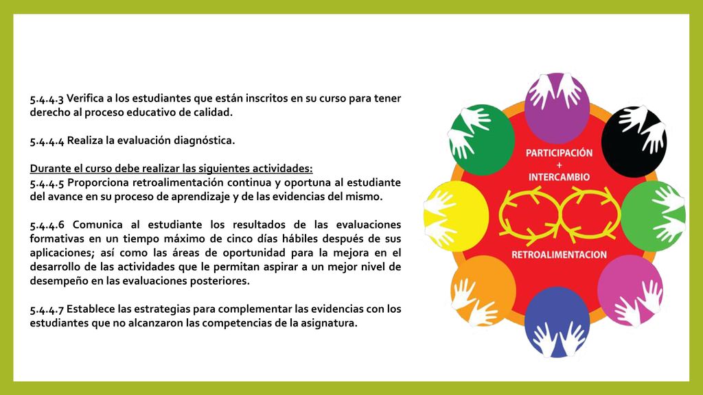 Verifica a los estudiantes que están inscritos en su curso para tener derecho al proceso educativo de calidad.
