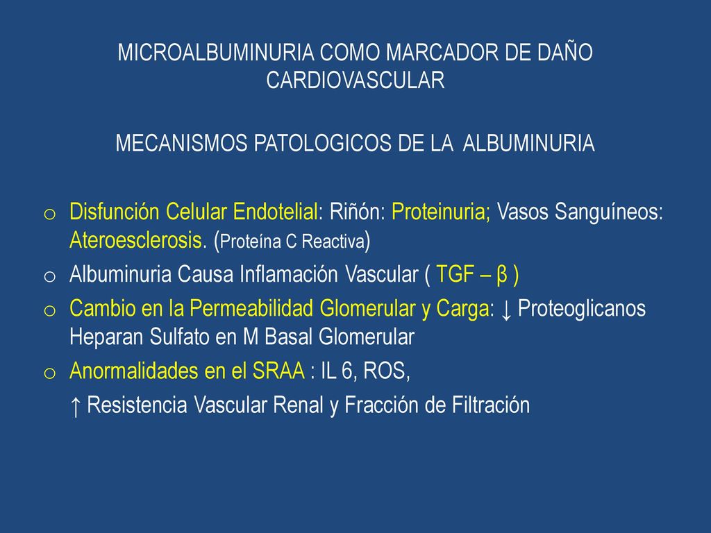 MICROALBUMINURIA COMO MARCADOR DE DAÑO CARDIOVASCULAR