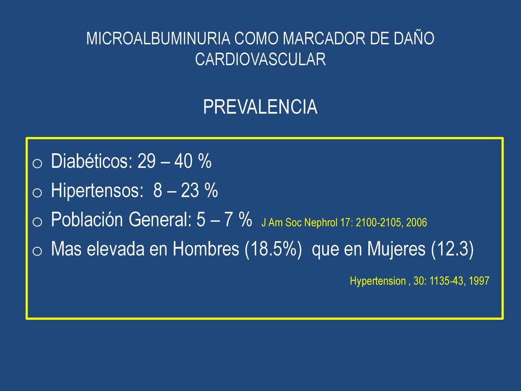 MICROALBUMINURIA COMO MARCADOR DE DAÑO CARDIOVASCULAR