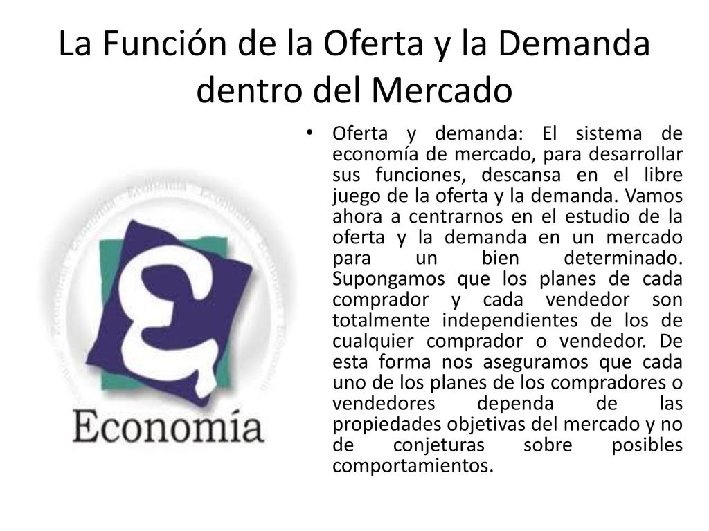 La Función de la Oferta y la Demanda dentro del Mercado