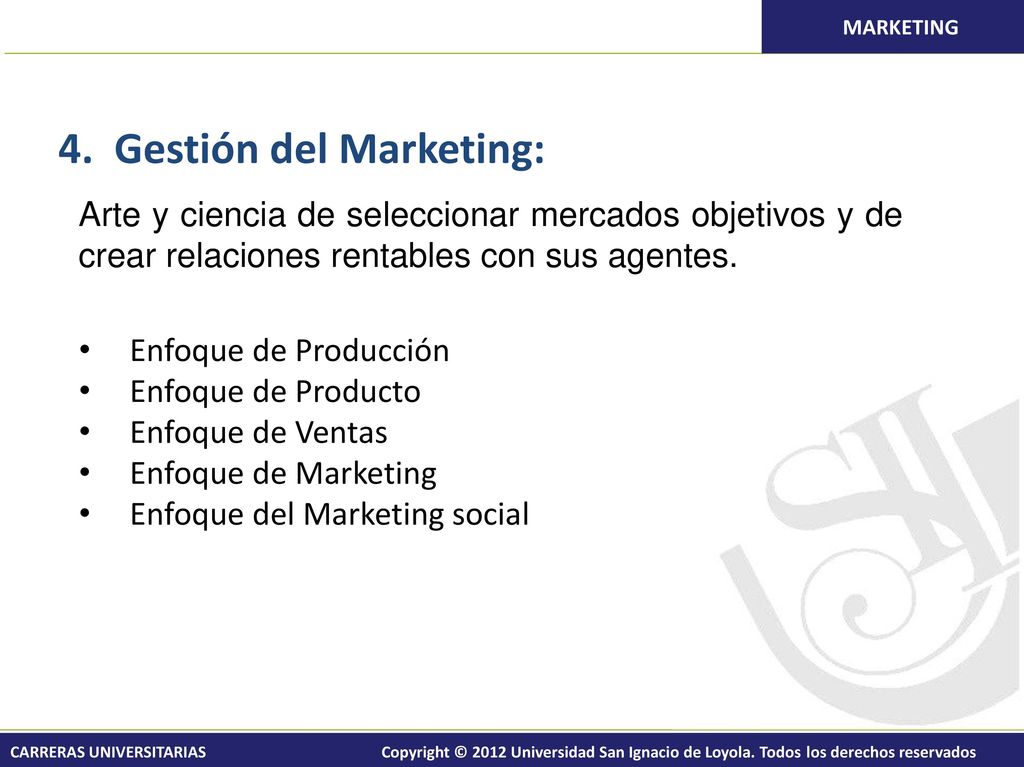 3. Elementos de un sistema Moderno de Marketing