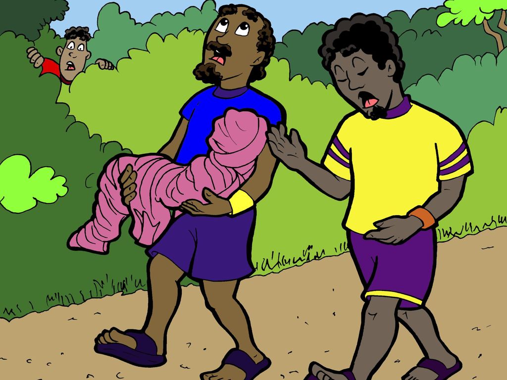 Assefa se abrió espacio entre la multitud hasta llegar donde estaba el padre de la niña muerta.