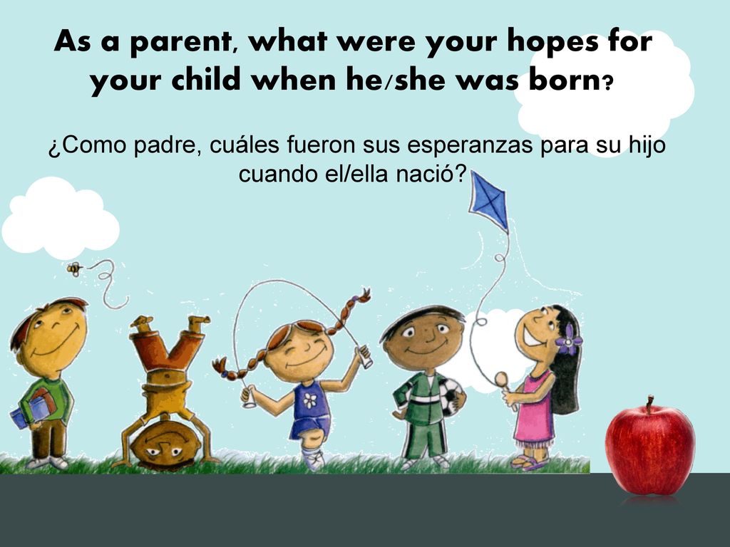As a parent, what were your hopes for your child when he/she was born