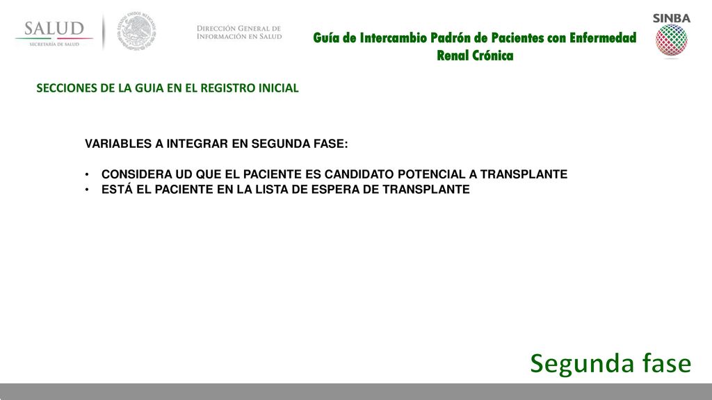 Guía de Intercambio Padrón de Pacientes con Enfermedad Renal Crónica