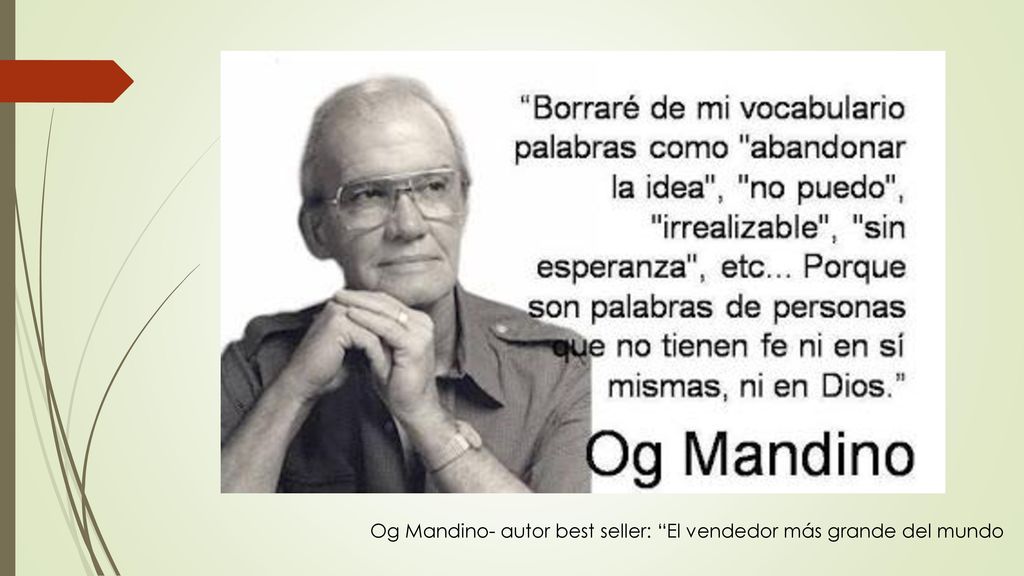 Og Mandino- autor best seller: El vendedor más grande del mundo