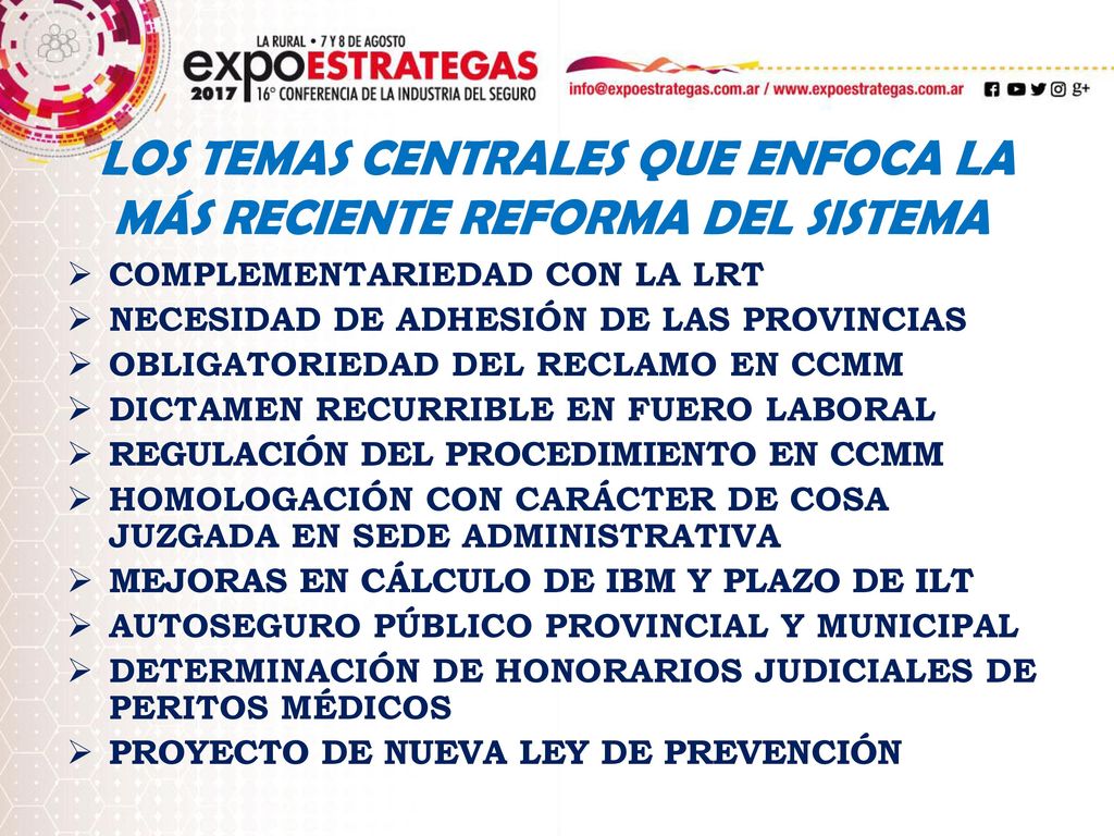 LOS TEMAS CENTRALES QUE ENFOCA LA MÁS RECIENTE REFORMA DEL SISTEMA