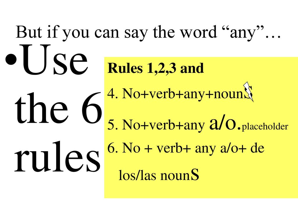But if you can say the word any …