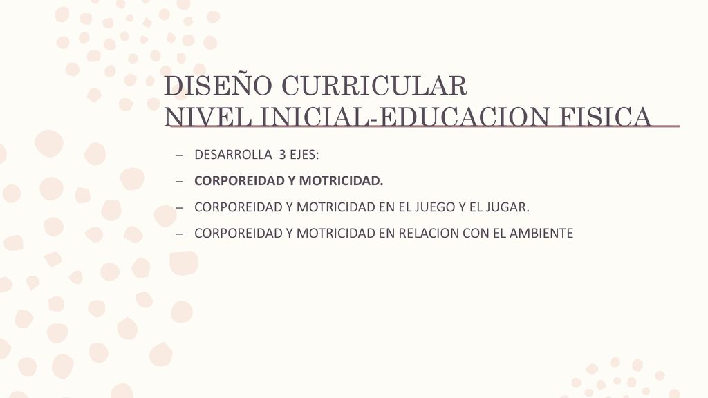 DISEÑO CURRICULAR NIVEL INICIAL-EDUCACION FISICA