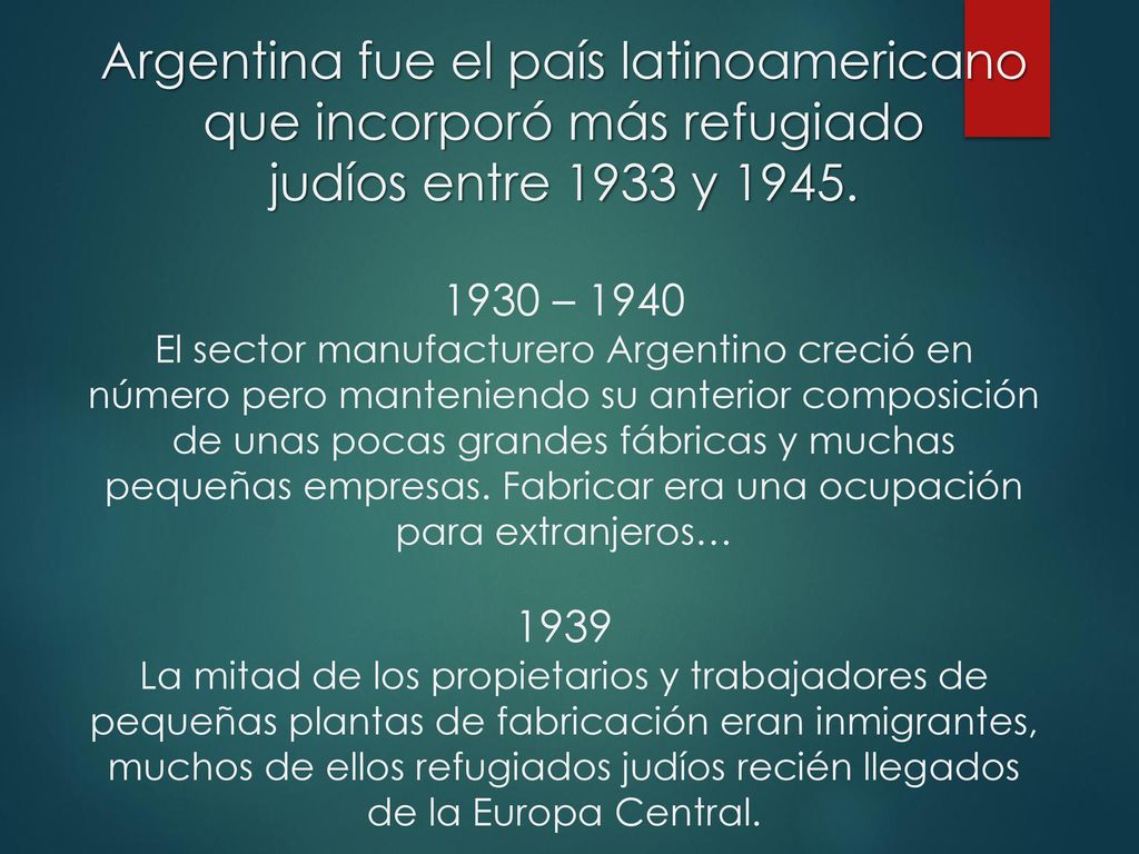 Argentina fue el país latinoamericano que incorporó más refugiado judíos entre 1933 y 1945.