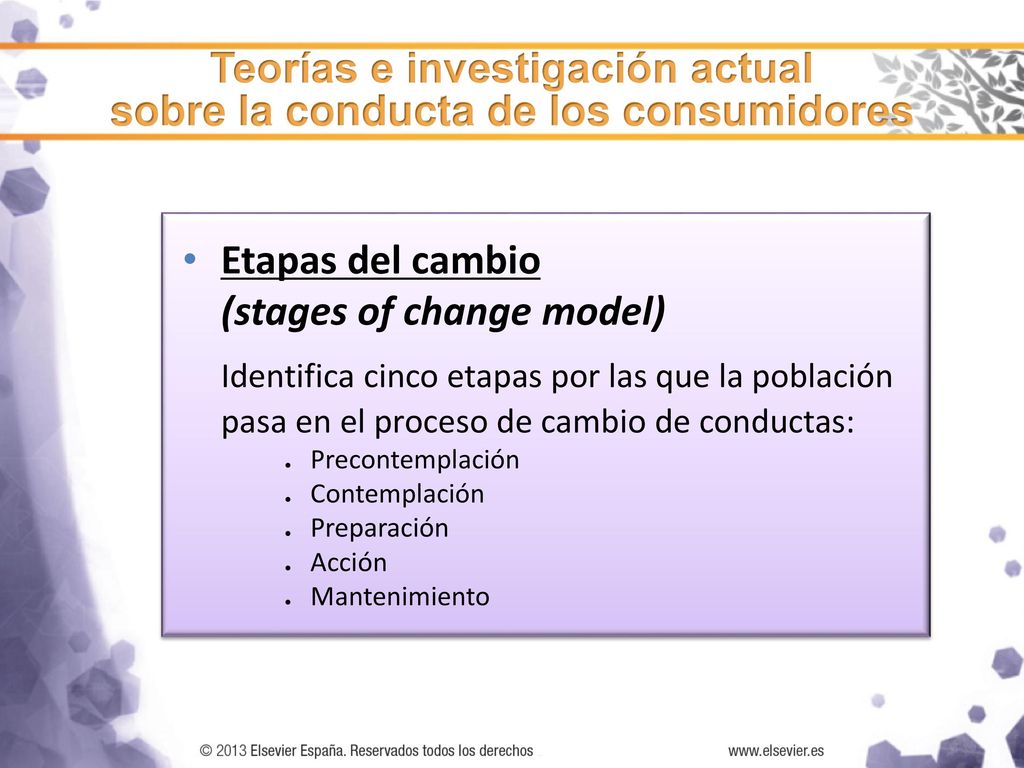 Teorías e investigación actual sobre la conducta de los consumidores