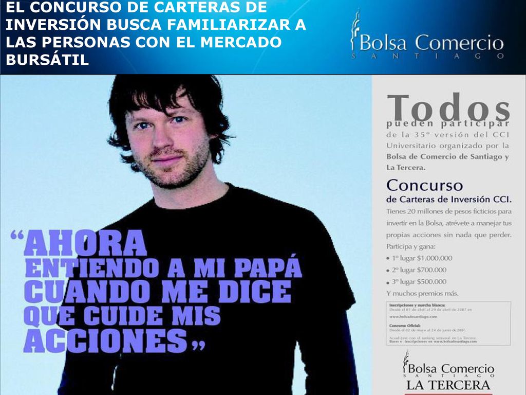 EL CONCURSO DE CARTERAS DE INVERSIÓN BUSCA FAMILIARIZAR A LAS PERSONAS CON EL MERCADO BURSÁTIL