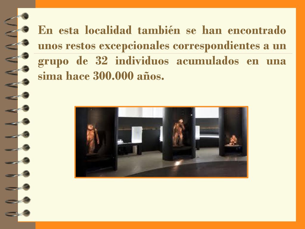 En esta localidad también se han encontrado unos restos excepcionales correspondientes a un grupo de 32 individuos acumulados en una sima hace años.