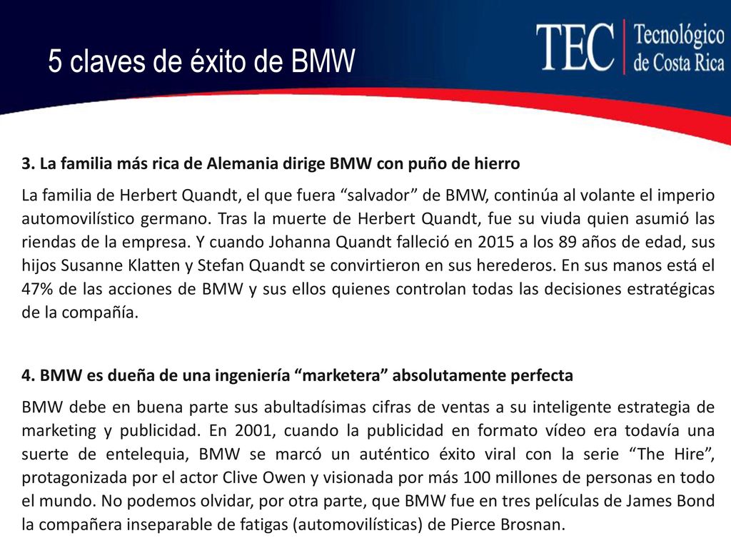 5 claves de éxito de BMW 3. La familia más rica de Alemania dirige BMW con puño de hierro.