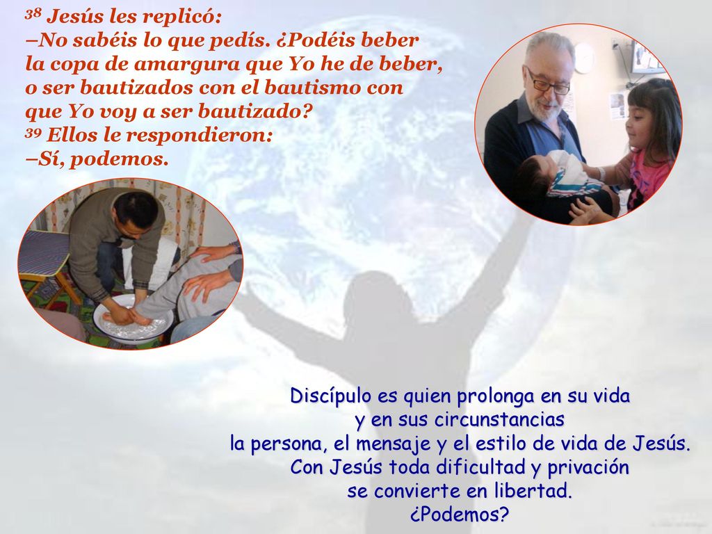 Con Jesús toda dificultad y privación se convierte en libertad.