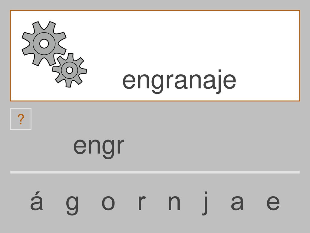 engranaje engr á g o r n j a e