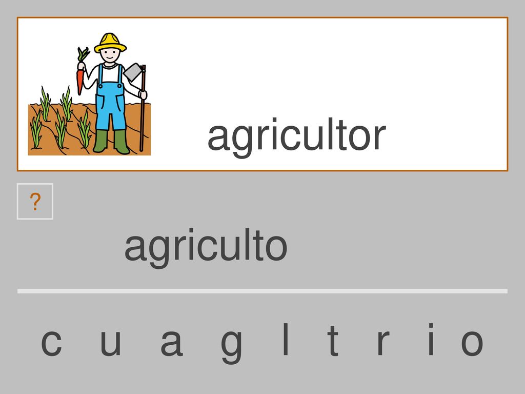agricultor agriculto c u a g l t r i o