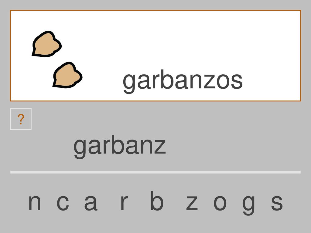 garbanzos garbanz n c a r b z o g s