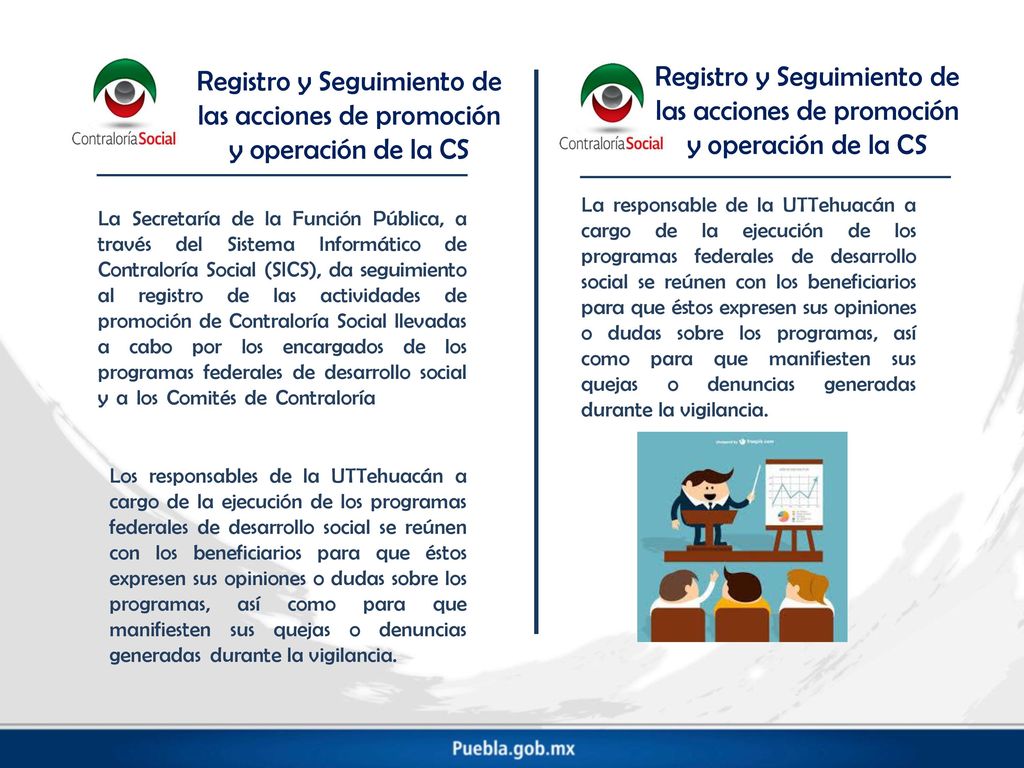 Registro y Seguimiento de las acciones de promoción y operación de la CS