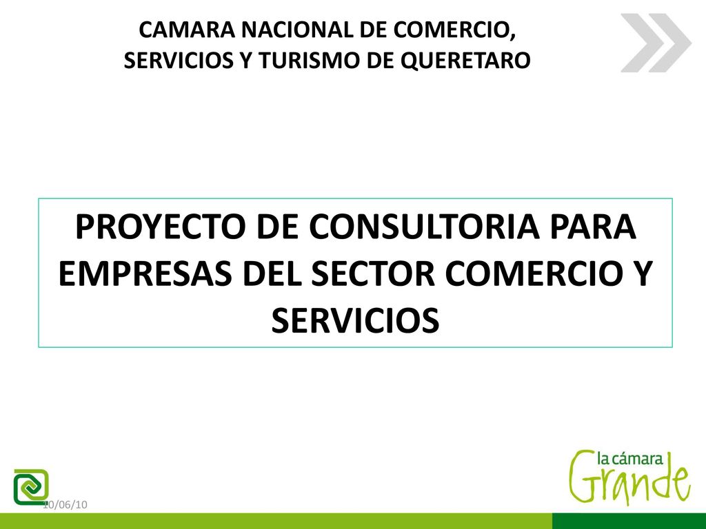 PROYECTO DE CONSULTORIA PARA EMPRESAS DEL SECTOR COMERCIO Y SERVICIOS
