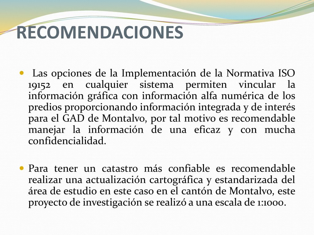RECOMENDACIONES
