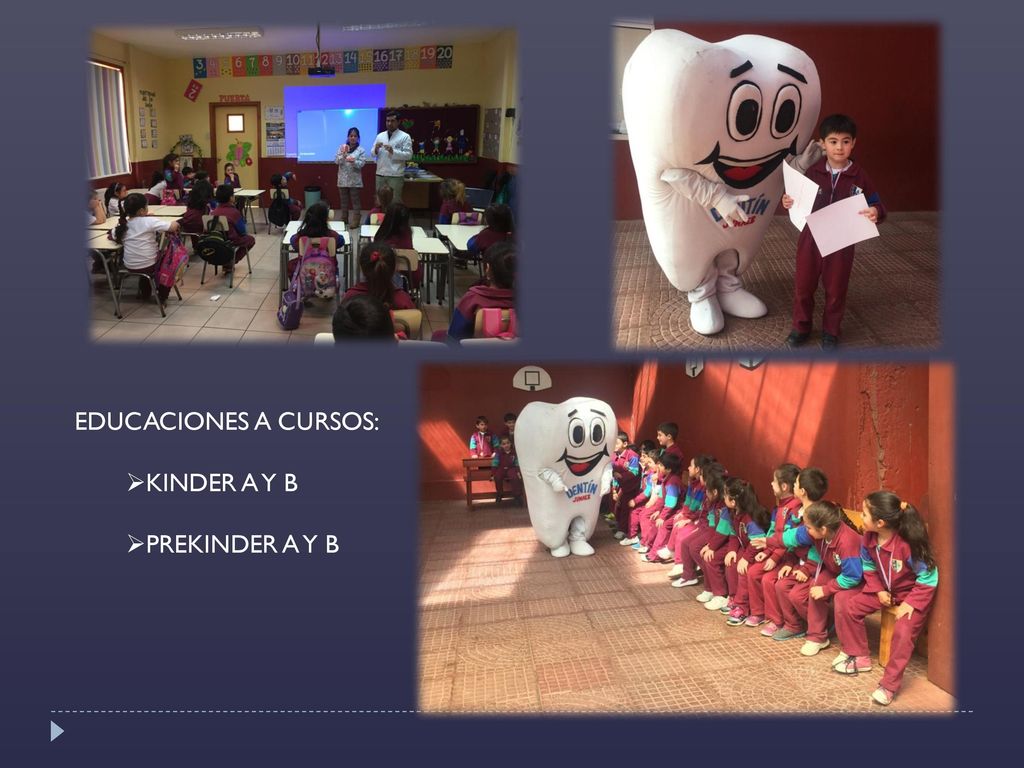 EDUCACIONES A CURSOS: KINDER A Y B PREKINDER A Y B
