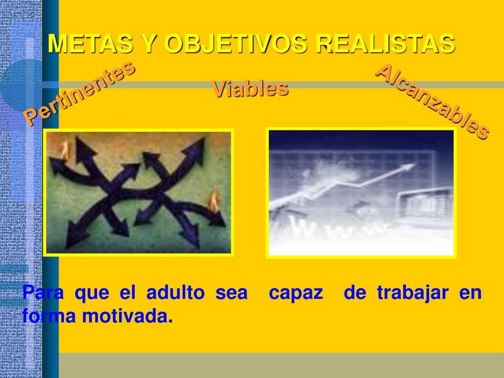 METAS Y OBJETIVOS REALISTAS