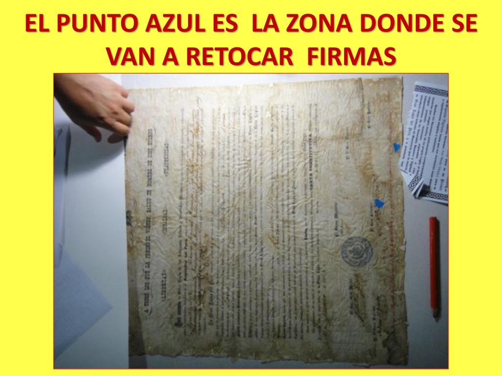 EL PUNTO AZUL ES LA ZONA DONDE SE VAN A RETOCAR FIRMAS