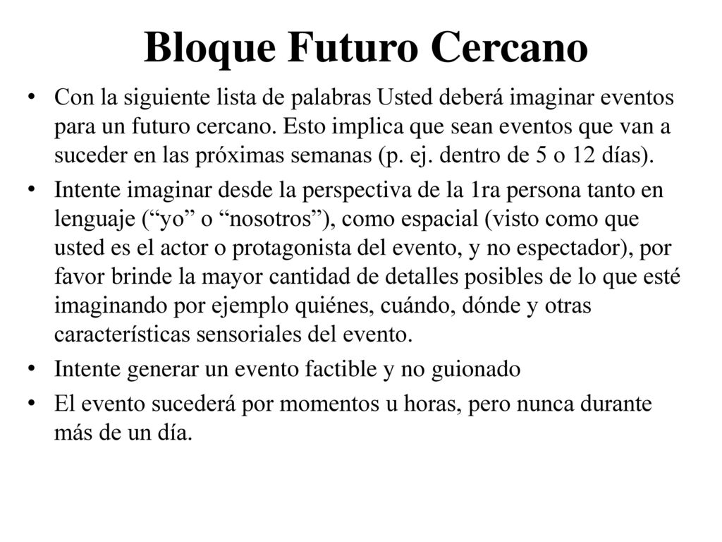 Bloque Futuro Cercano