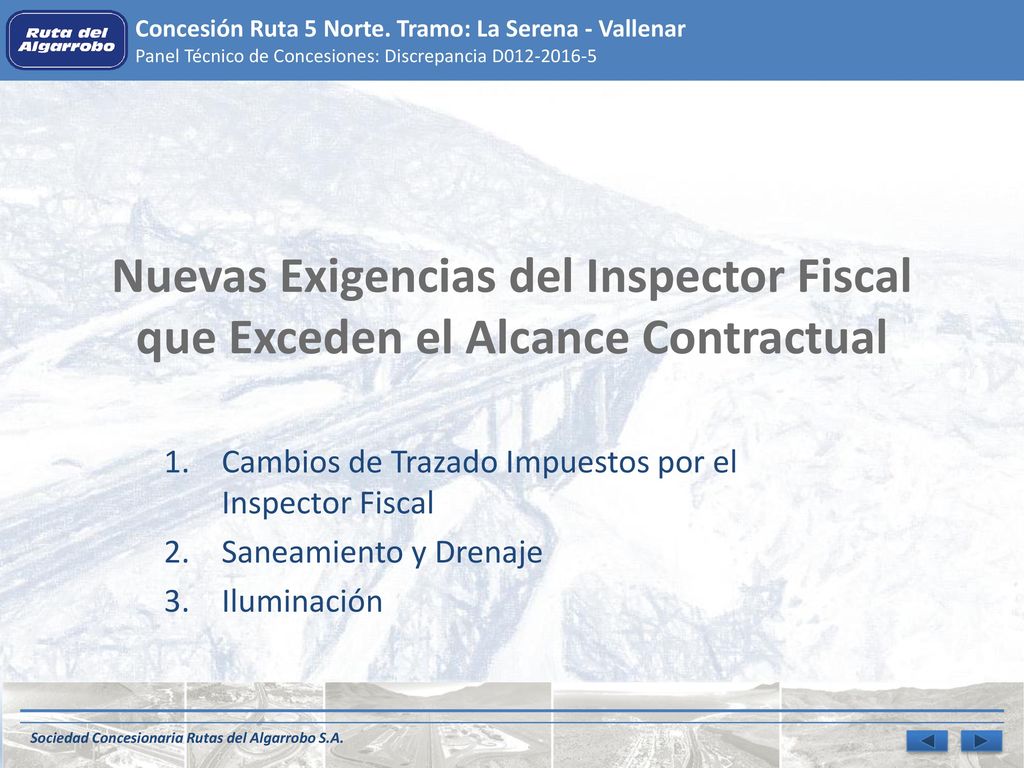 Nuevas Exigencias del Inspector Fiscal que Exceden el Alcance Contractual