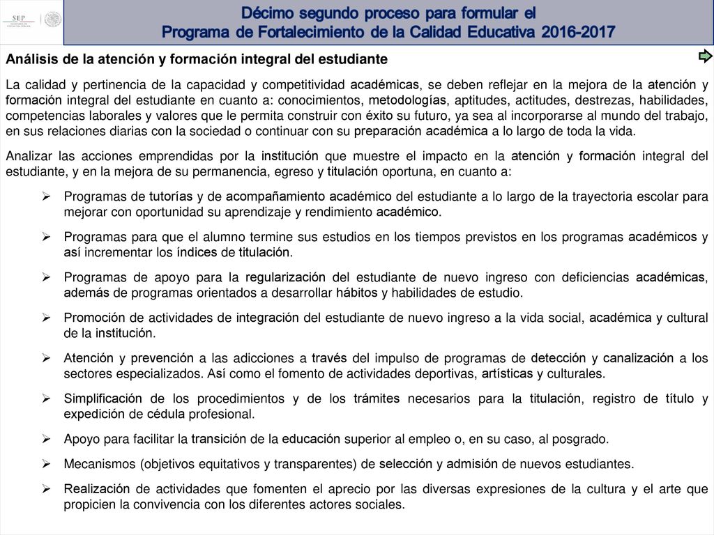 Análisis de la atención y formación integral del estudiante