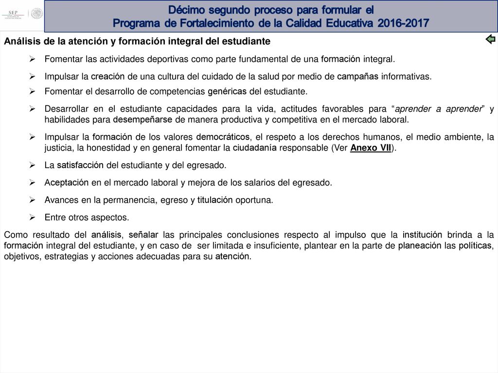 Análisis de la atención y formación integral del estudiante