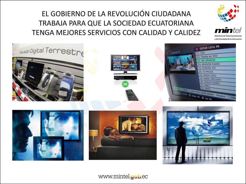 EL GOBIERNO DE LA REVOLUCIÓN CIUDADANA TRABAJA PARA QUE LA SOCIEDAD ECUATORIANA TENGA MEJORES SERVICIOS CON CALIDAD Y CALIDEZ