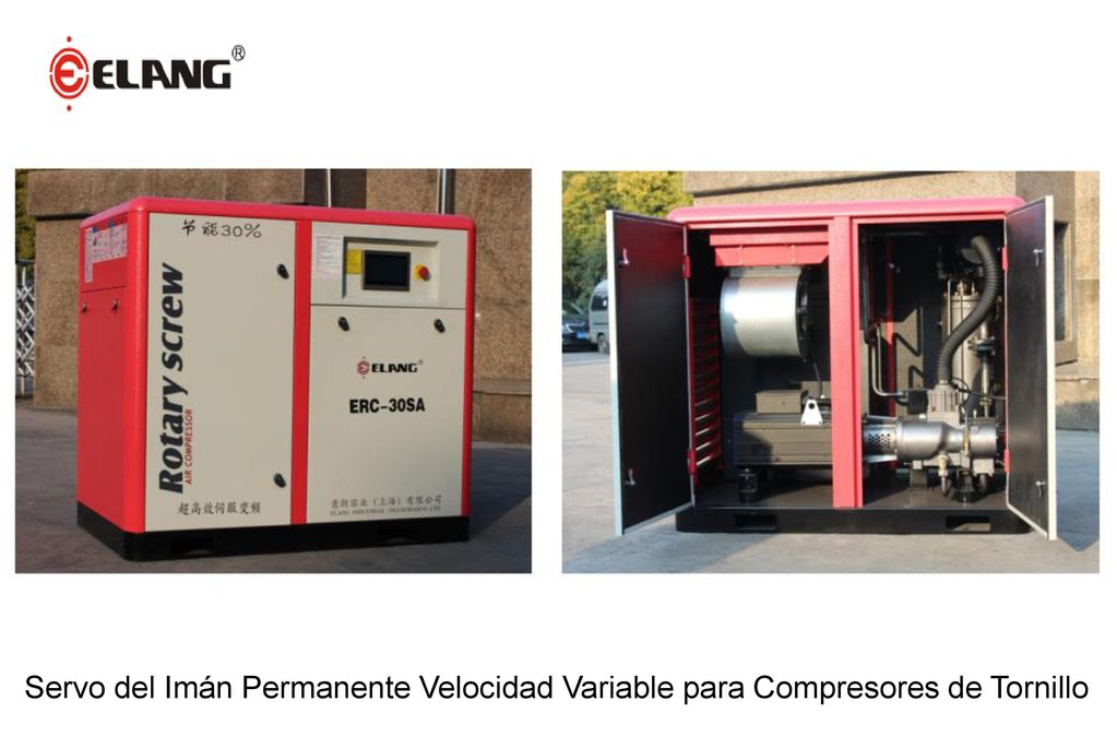 Servo del Imán Permanente Velocidad Variable para Compresores de Tornillo