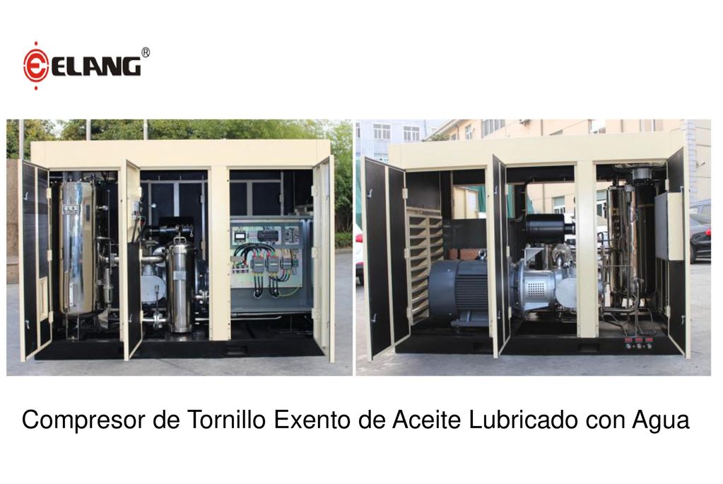 Compresor de Tornillo Exento de Aceite Lubricado con Agua