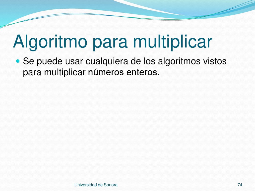 Algoritmo para multiplicar