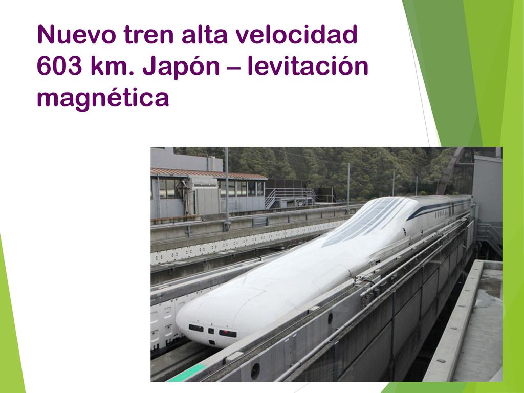 Nuevo tren alta velocidad 603 km. Japón – levitación magnética