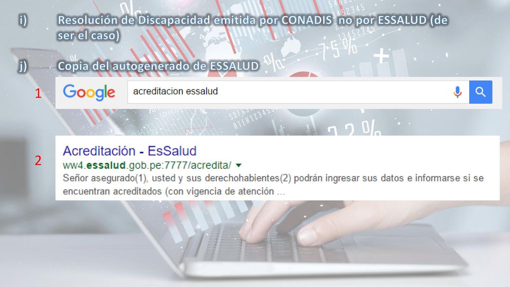 i). Resolución de Discapacidad emitida por CONADIS no por ESSALUD (de