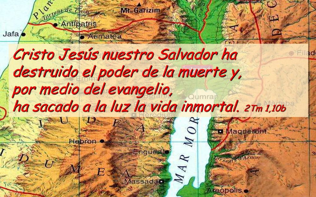 Cristo Jesús nuestro Salvador ha destruido el poder de la muerte y, por medio del evangelio, ha sacado a la luz la vida inmortal.