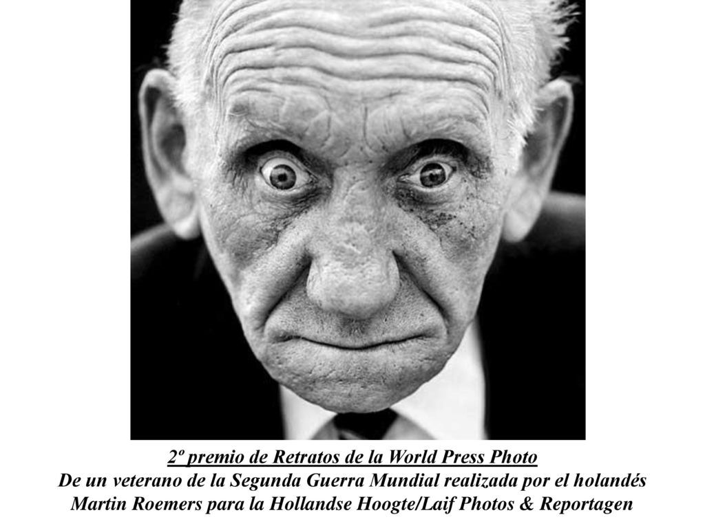 2º premio de Retratos de la World Press Photo De un veterano de la Segunda Guerra Mundial realizada por el holandés Martin Roemers para la Hollandse Hoogte/Laif Photos & Reportagen