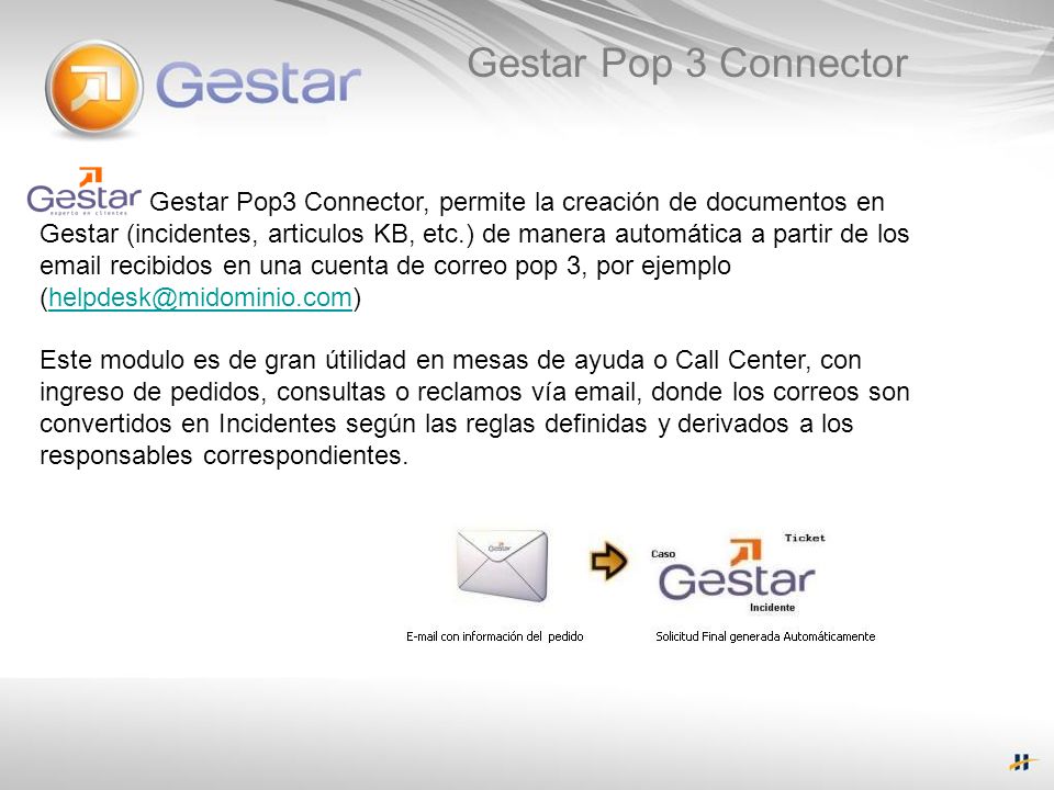 Gestar Pop 3 Connector
