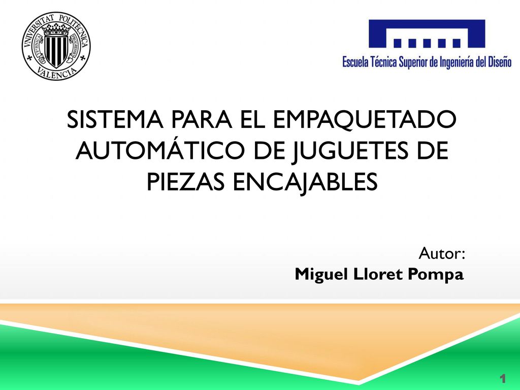 Sistema para el empaquetado automático de juguetes de piezas encajables