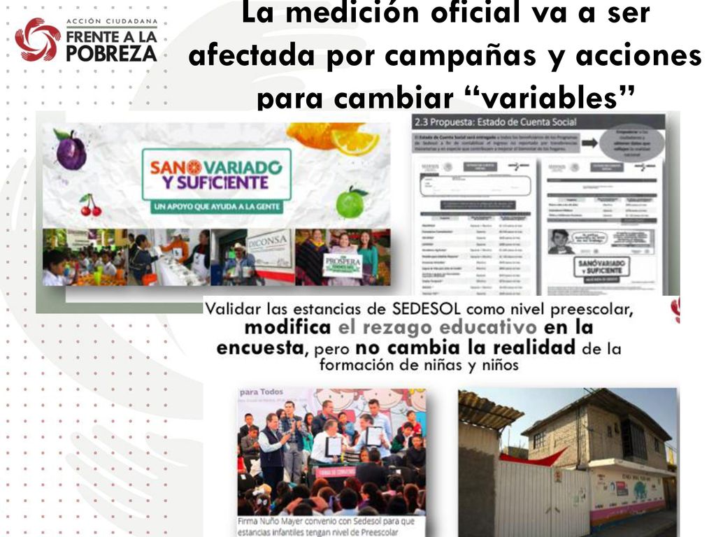 La medición oficial va a ser afectada por campañas y acciones para cambiar variables