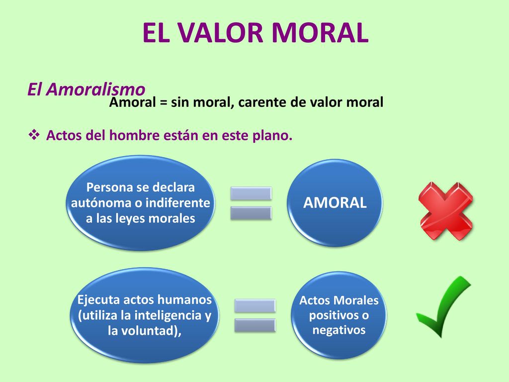 Amoral = sin moral, carente de valor moral