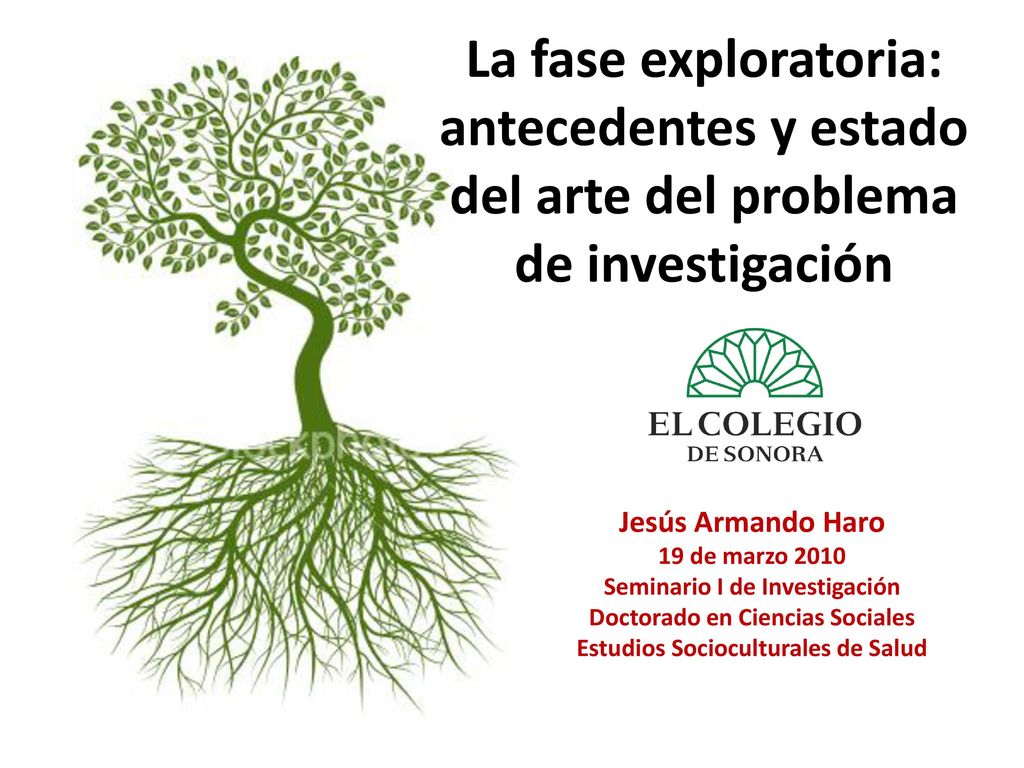 La fase exploratoria: antecedentes y estado del arte del problema de investigación